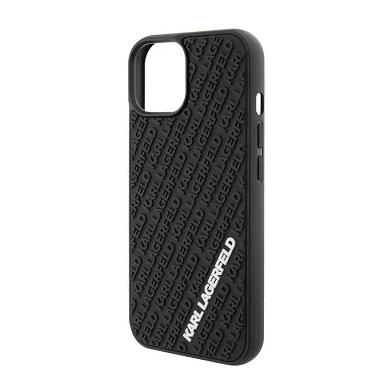 Maska Karl Lagerfeld Hc 3D Multi Logo za iPhone 15 6.1 crna (KLHCP15S3DMKRLK)