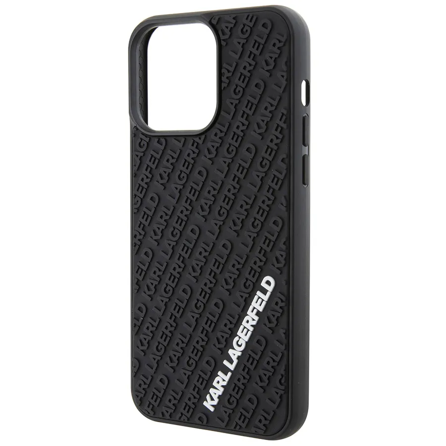 Maska Karl Lagerfeld Hc 3D Multi Logo za iPhone 15 Pro 6.1 crna (KLHCP15L3DMKRLK)