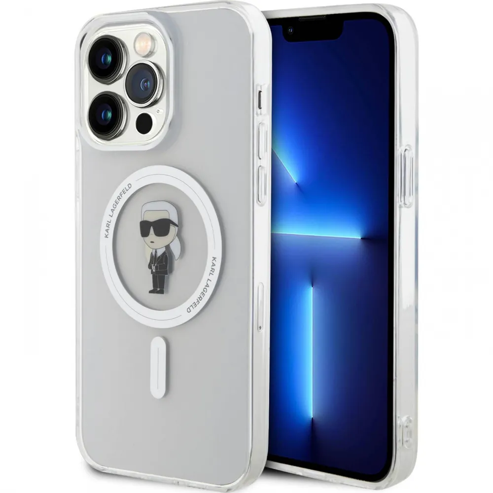 Maska Karl Lagerfeld Hc Magsafe IML Ikonik za iPhone 15 Pro Max 6.7 transparent (KLHMP15XHFCKNOT)