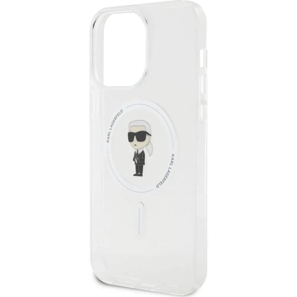 Maska Karl Lagerfeld Hc Magsafe IML Ikonik za iPhone 15 Pro Max 6.7 transparent (KLHMP15XHFCKNOT)