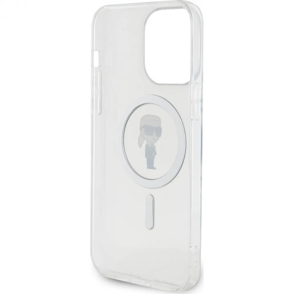 Maska Karl Lagerfeld Hc Magsafe IML Ikonik za iPhone 15 Pro Max 6.7 transparent (KLHMP15XHFCKNOT)
