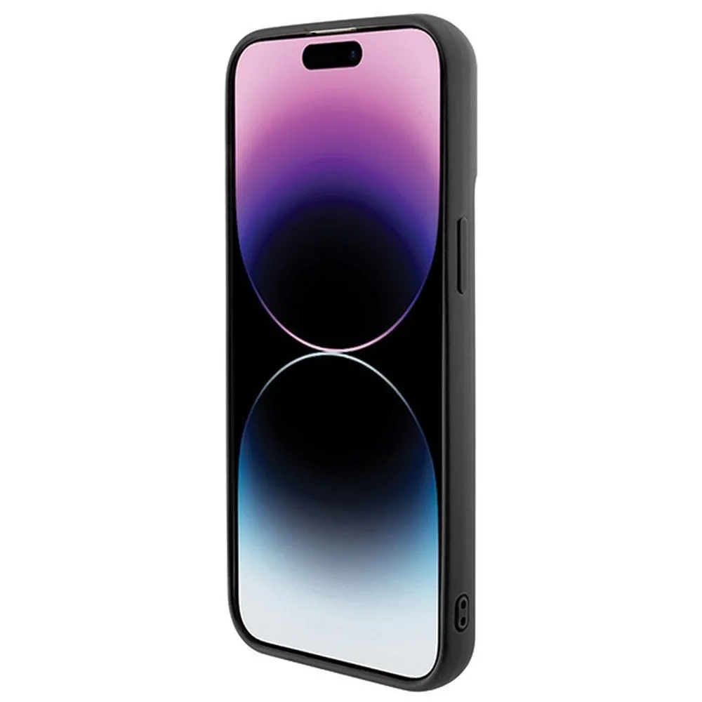 Maska Guess Hc PU Disco Script Metal za iPhone 15 Pro Max 6.7 (GUHCP15XPMSDGSK)