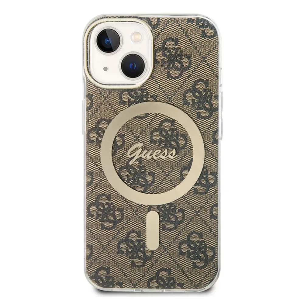 Maska Guess Hc Magsafe IML 4G Pattern za iPhone 15 6.1 braon (GUHMP15SH4STW)