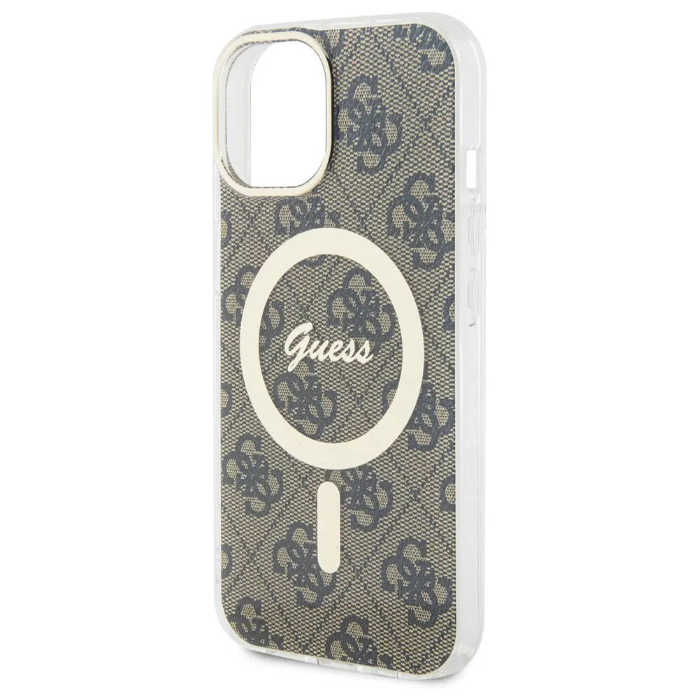 Maska Guess Hc Magsafe IML 4G Pattern za iPhone 15 6.1 braon (GUHMP15SH4STW)