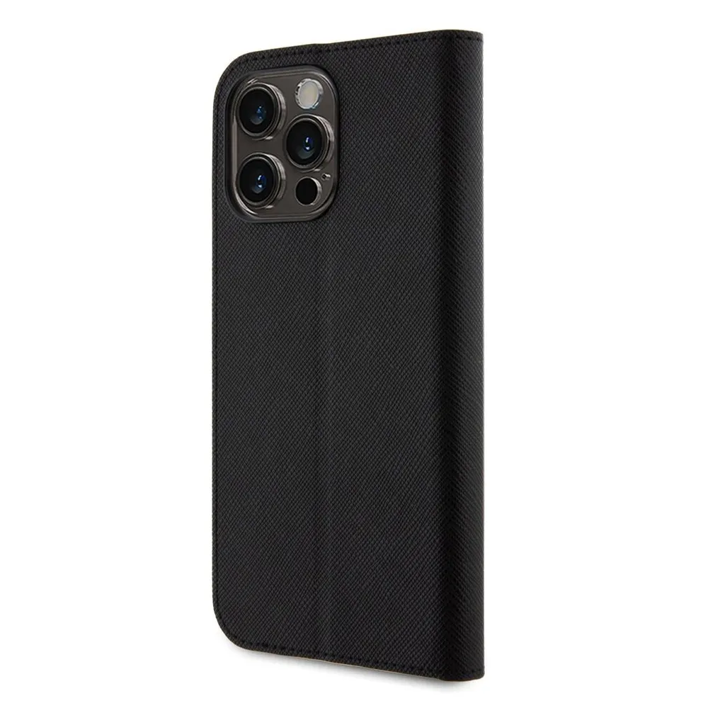 Maska Karl Lagerfeld Saffiano BP Nft Karl&Choupette za iPhone 15 Pro Max 6.7 crna (KLBKP15XSANKCPK)