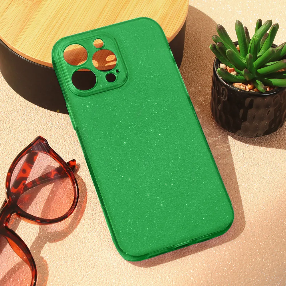 Maska Sparkle Dust za iPhone 15 Pro Max 6.7 zelena