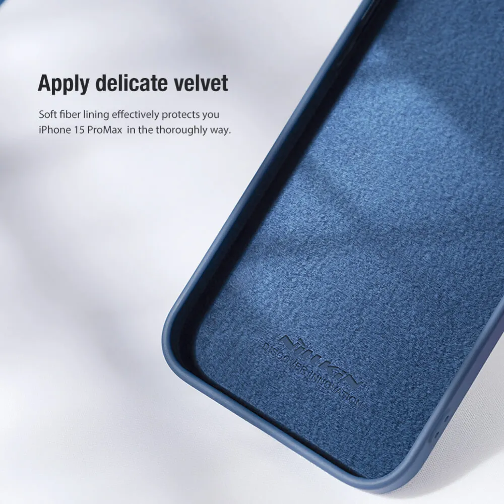 Maska Nillkin CamShield Silky za iPhone 15 Pro 6.1 ljubicasta