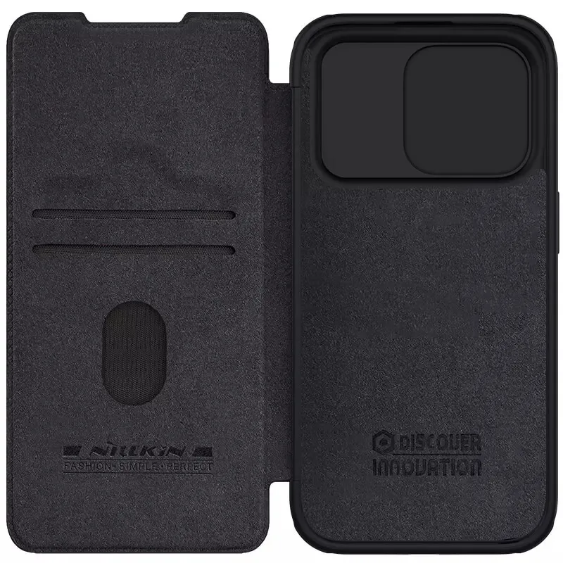 Maska Nillkin Qin Pro za iPhone 15 Pro 6.1 crna