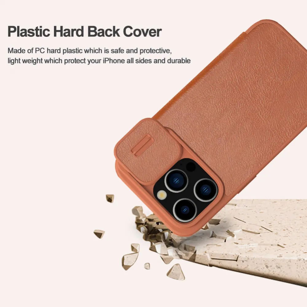 Maska Nillkin Qin Pro za iPhone 15 Pro 6.1 crna