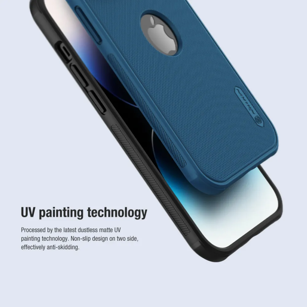 Maska Nillkin Scrub Pro za iPhone 15 Pro 6.1 (sa otvorom za logo) crna