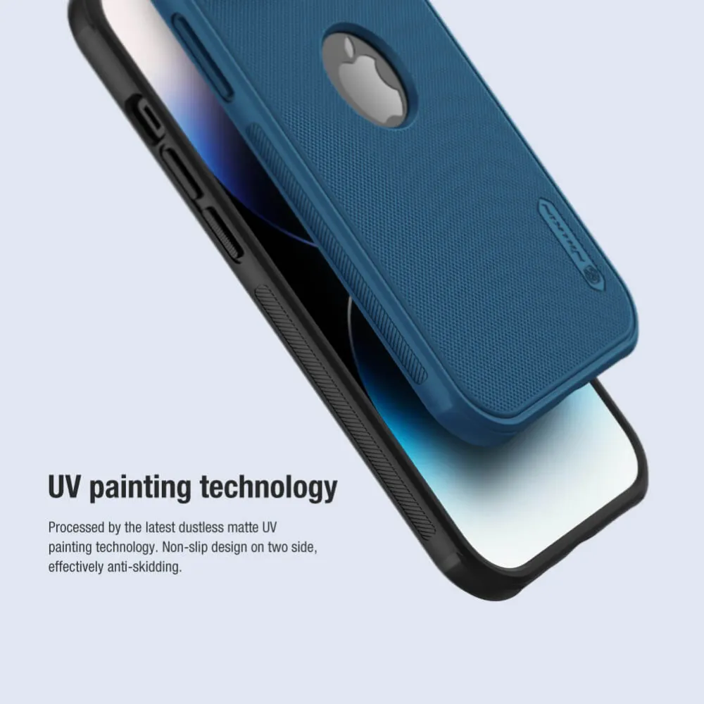 Maska Nillkin Scrub Pro za iPhone 15 Pro Max 6.7 (sa otvorom za logo) plava