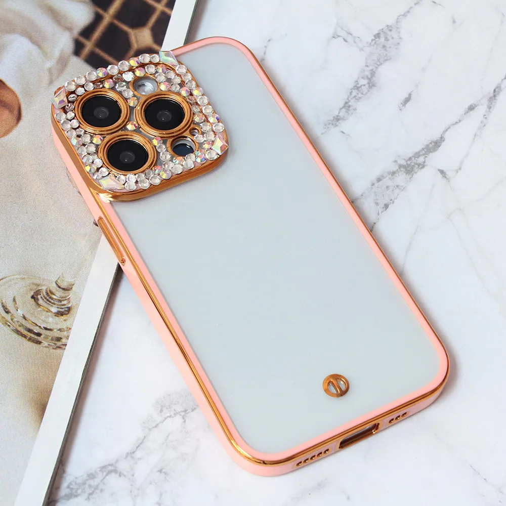 Maska Cirkon Camera za iPhone 15 Pro 6.1 roze