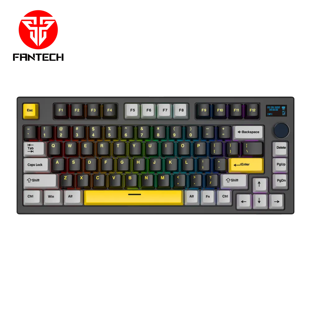 Tastatura Mehanicka Gaming Fantech MK910 RGB Vibe Maxfit 81 Vibrant Utility Wireless (Yellow switch)