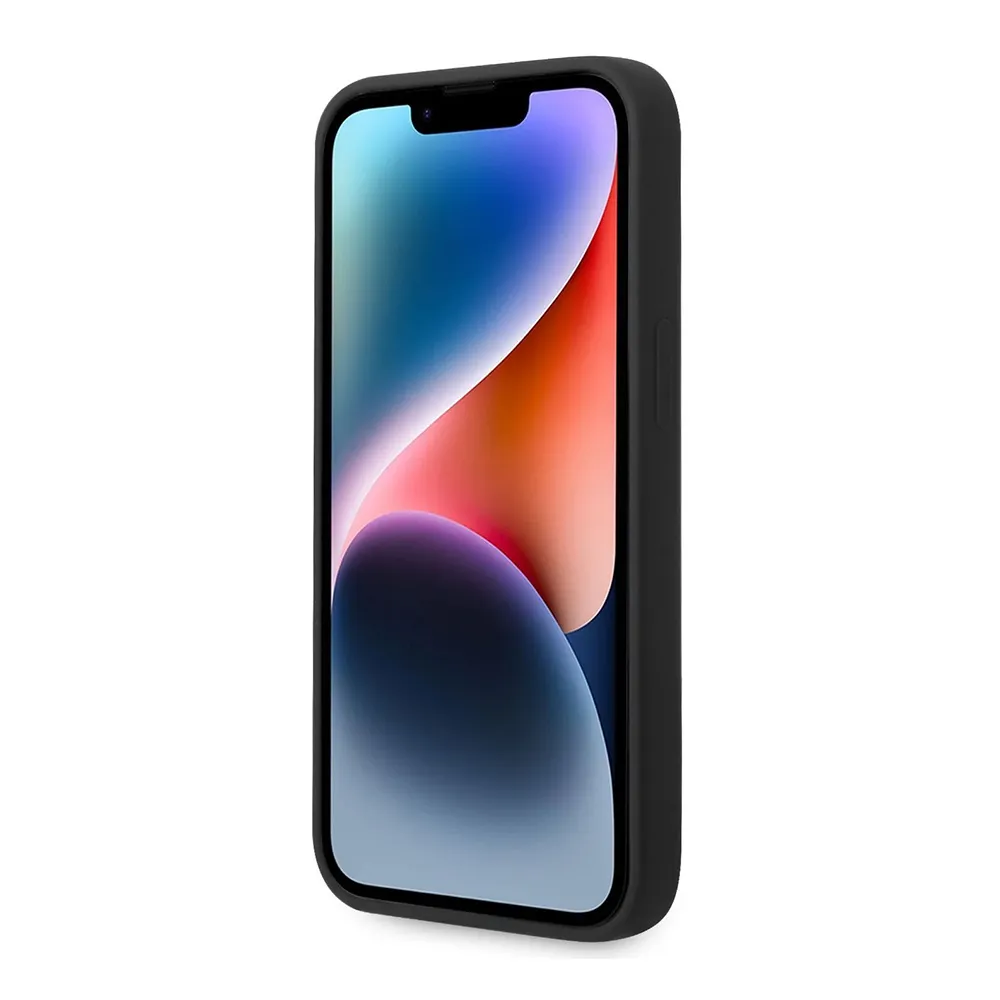 Maska Karl Lagerfeld Hc Silicone NFT Ikonik za iPhone 15 Plus 6.7 crna (KLHCP15MSNIKBCK)