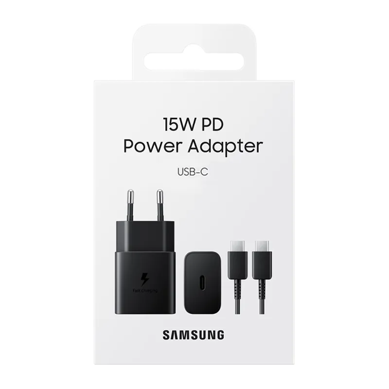 Samsung kucni punjac 15W Type C sa kablom crni (EP-T1510-XBE)