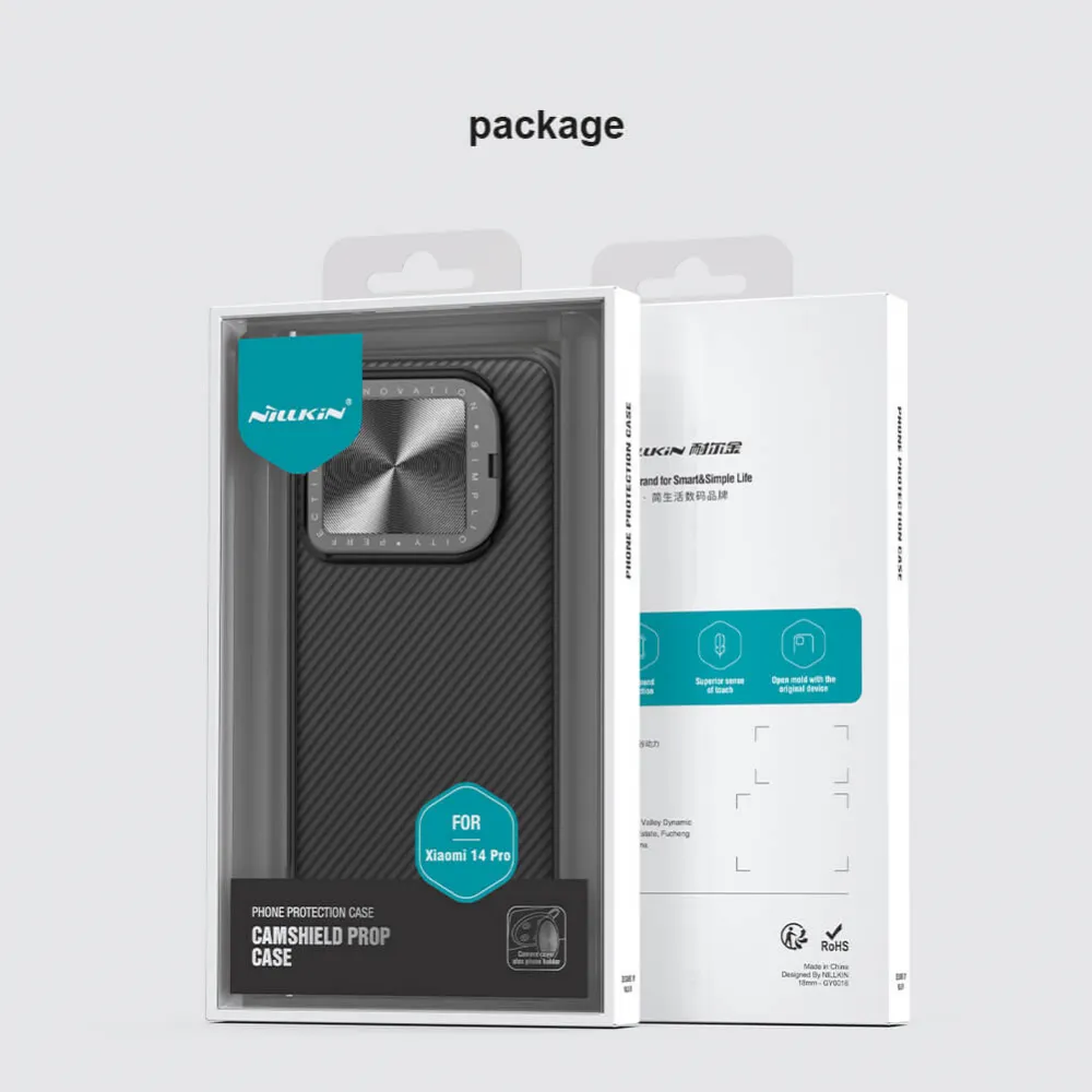 Maska Nillkin CamShield Prop za Xiaomi 14 Pro plava