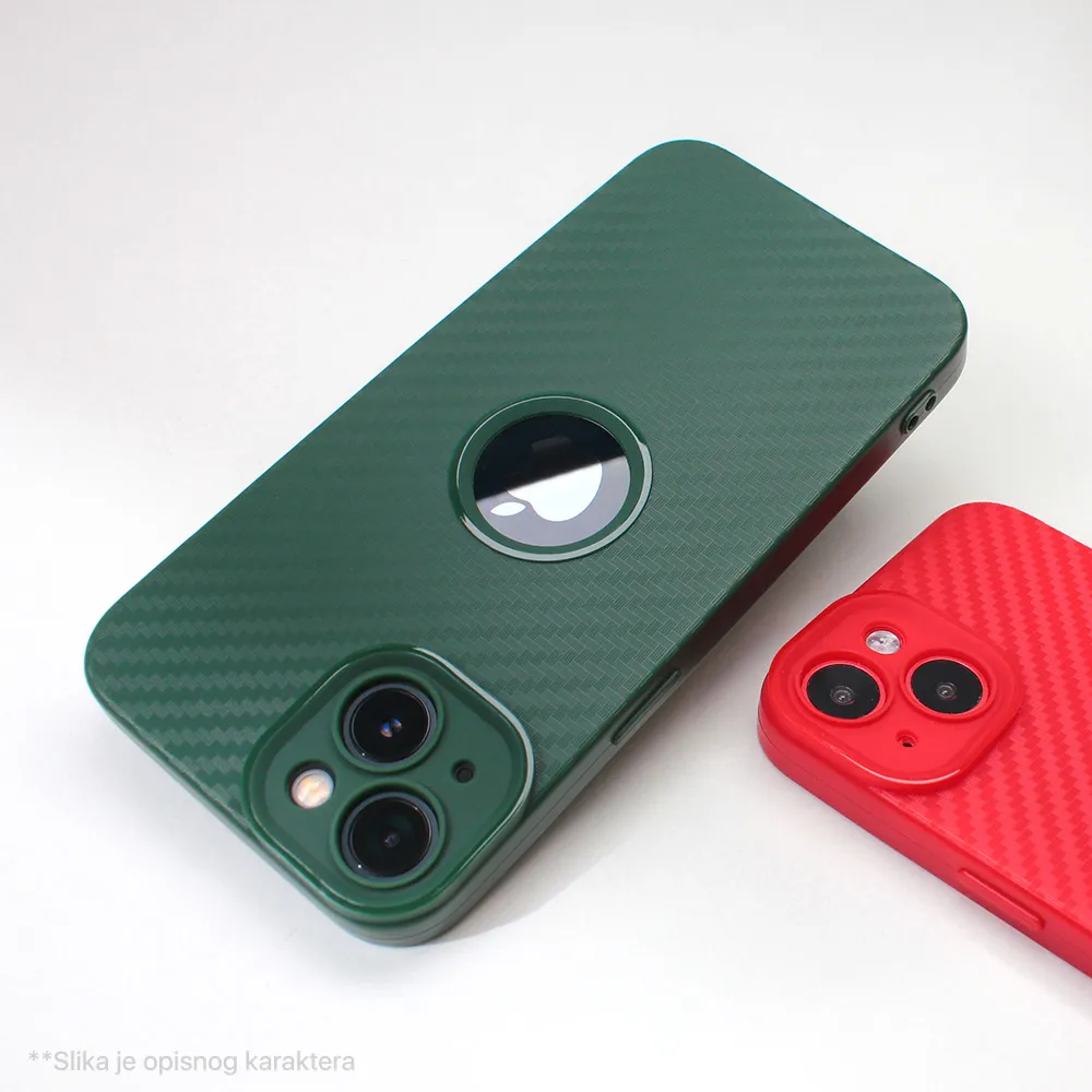 Maska Carbon Stripe za iPhone 11 6.1 crvena
