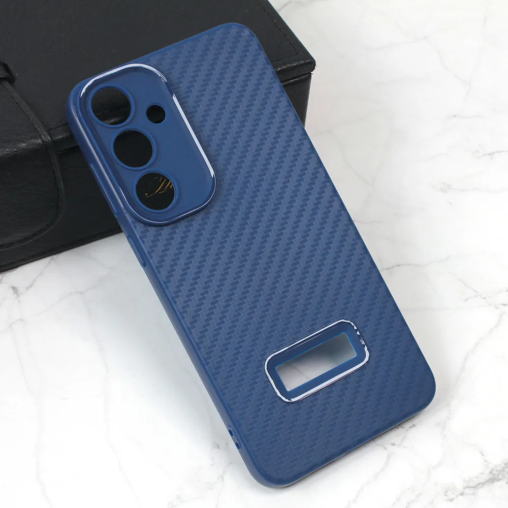 Maska Carbon Stripe za Samsung S926B Galaxy S24 Plus plava