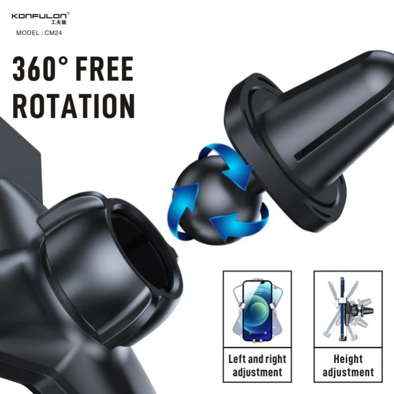 Auto stalak Konfulon CM24 crni