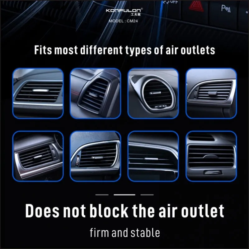 Auto stalak Konfulon CM24 crni