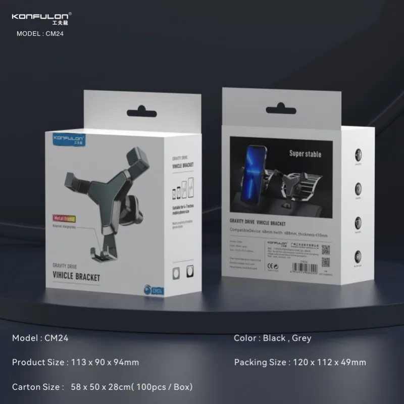 Auto stalak Konfulon CM24 crni