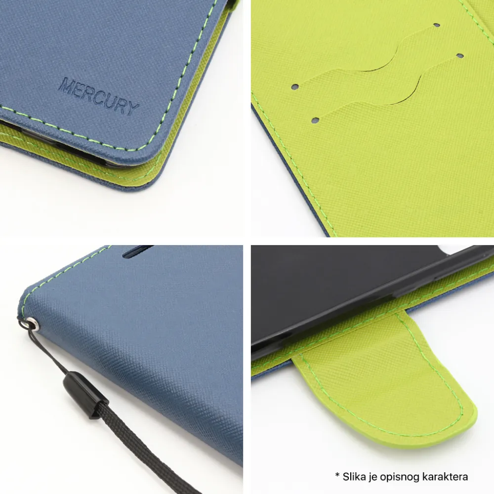 Maska Mercury za Motorola Moto G54 crna