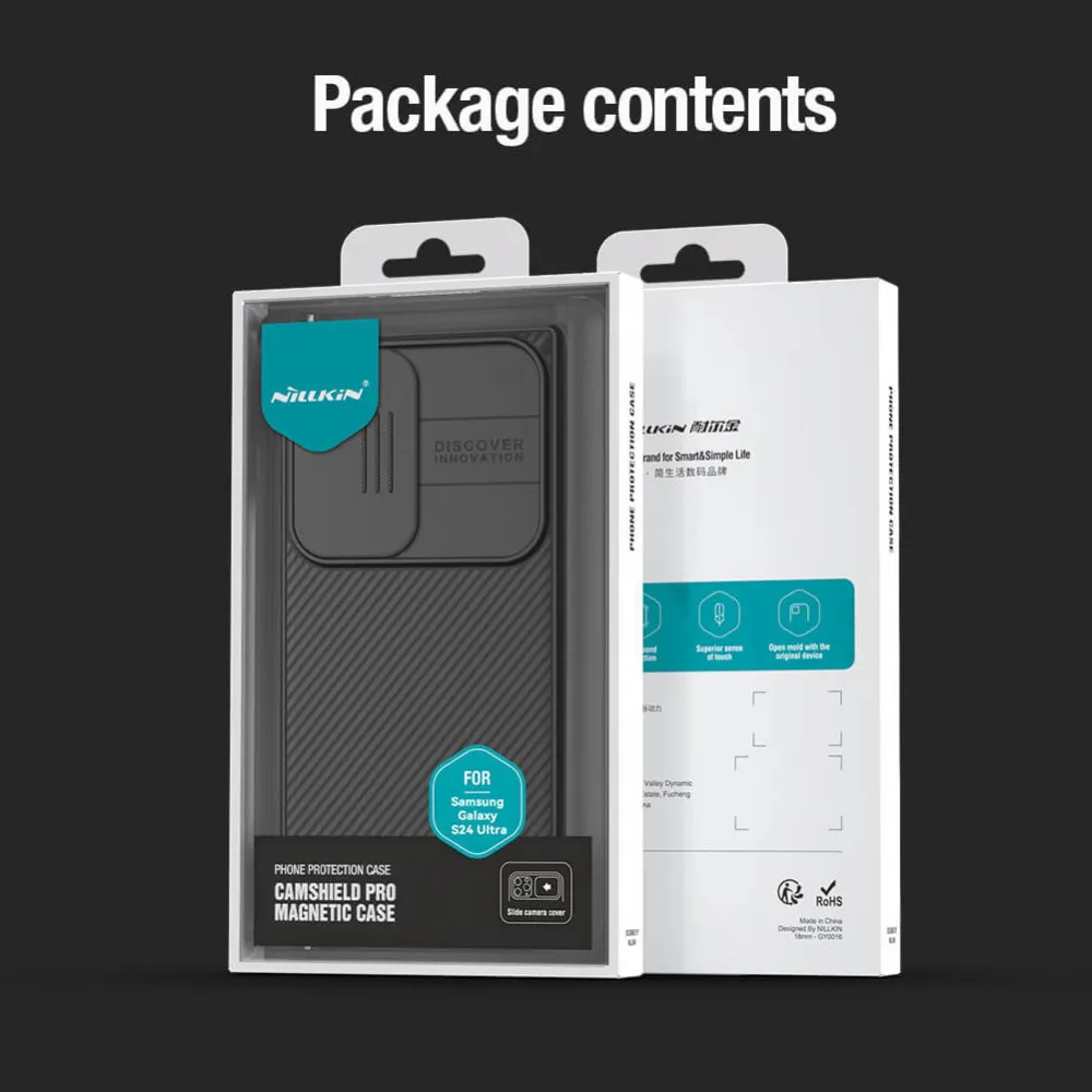 Maska Nillkin CamShield Pro Magnetic za Samsung Galaxy S24 Ultra crna