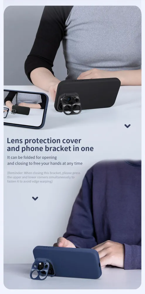 Maska Nillkin Lens Wing Magnetic za iPhone 15 Pro 6.1 zelena
