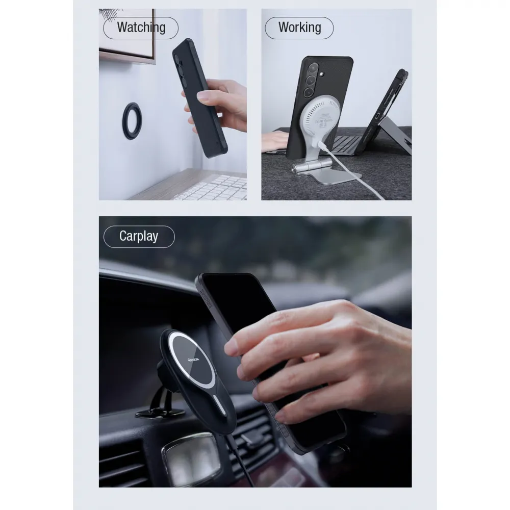 Maska Nillkin Scrub Pro Magnetic za Samsung Galaxy S24 crna