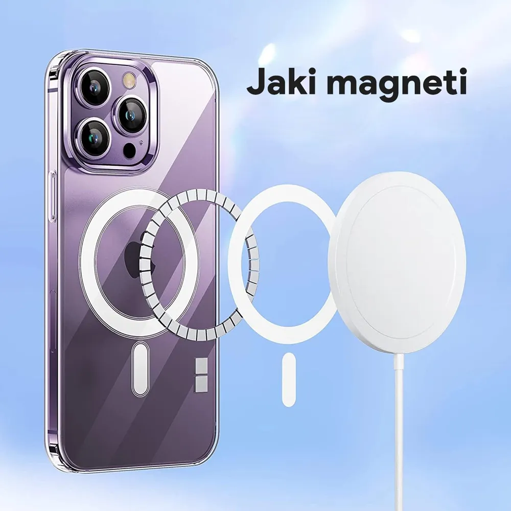 Maska Magsafe za iPhone 15 Pro 6.1 transparent (IC)