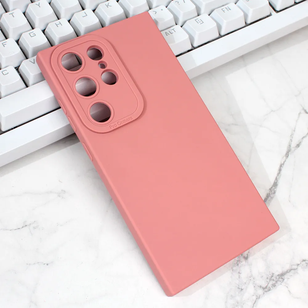 Maska Silikon Pro Camera za Samsung Galaxy S24 Ultra roze