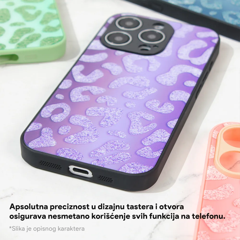 Maska Shiny glass za iPhone 13 Pro Max 6.7 ljubicasta