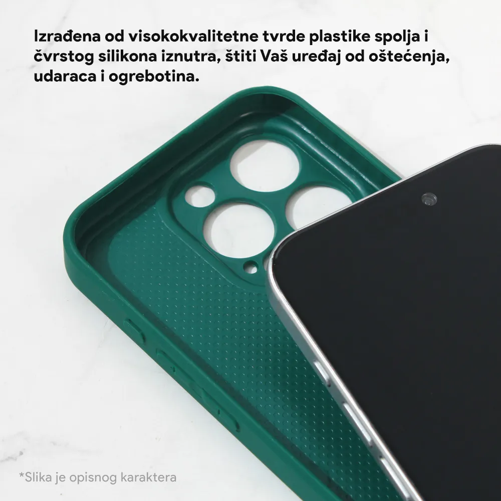 Maska Shiny glass za iPhone 15 Pro 6.1 siva