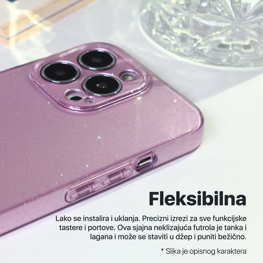 Maska Sparkle Dust za Samsung Galaxy S24 Ultra crna