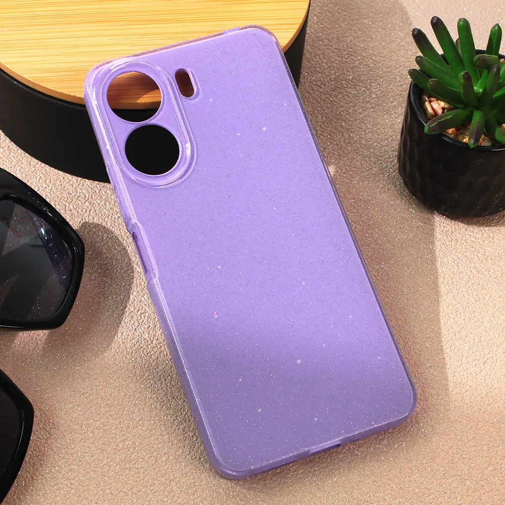 Maska Sparkle Dust za Xiaomi Redmi 13C ljubicasta