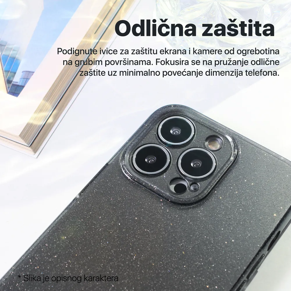Maska Sparkle Dust za Xiaomi Redmi 13C ljubicasta