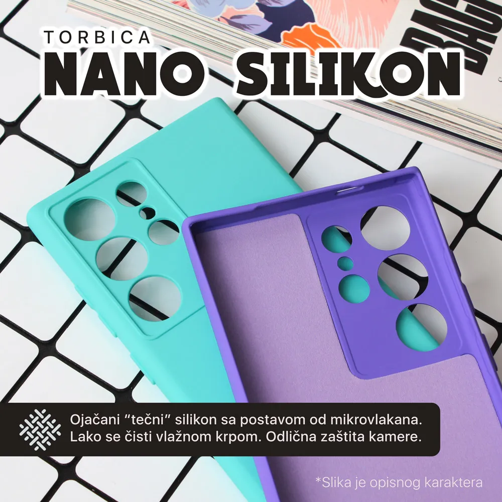 Maska Nano Silikon za Samsung A556B Galaxy A55 5G crna