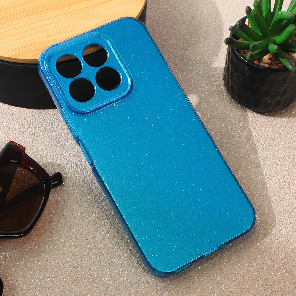 Maska Sparkle Dust za Honor X8b svetlo plava