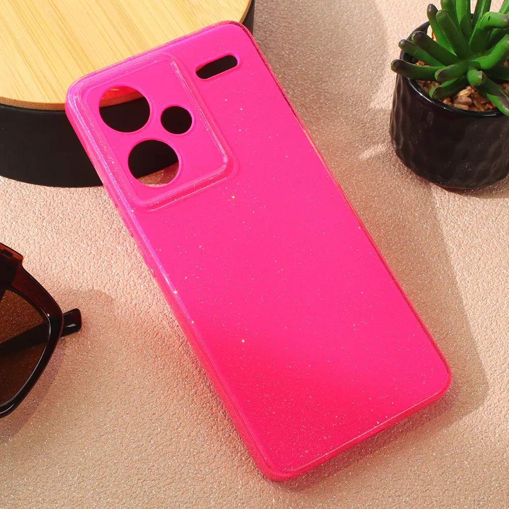 Maska Sparkle Dust za Xiaomi Redmi Note 13 Pro Plus pink