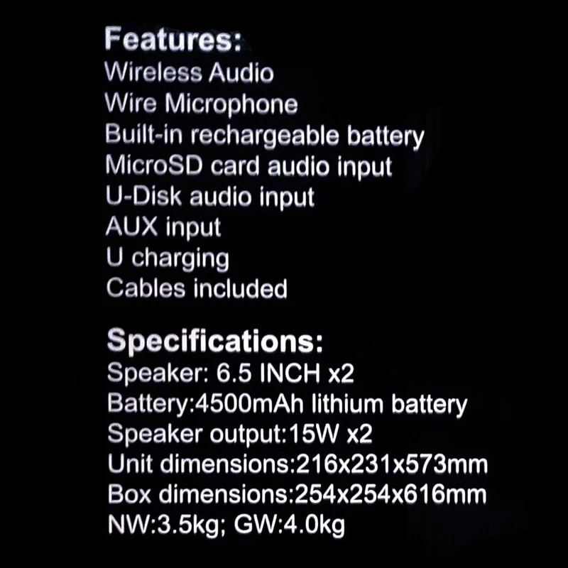 Bluetooth zvucnik JQS6221