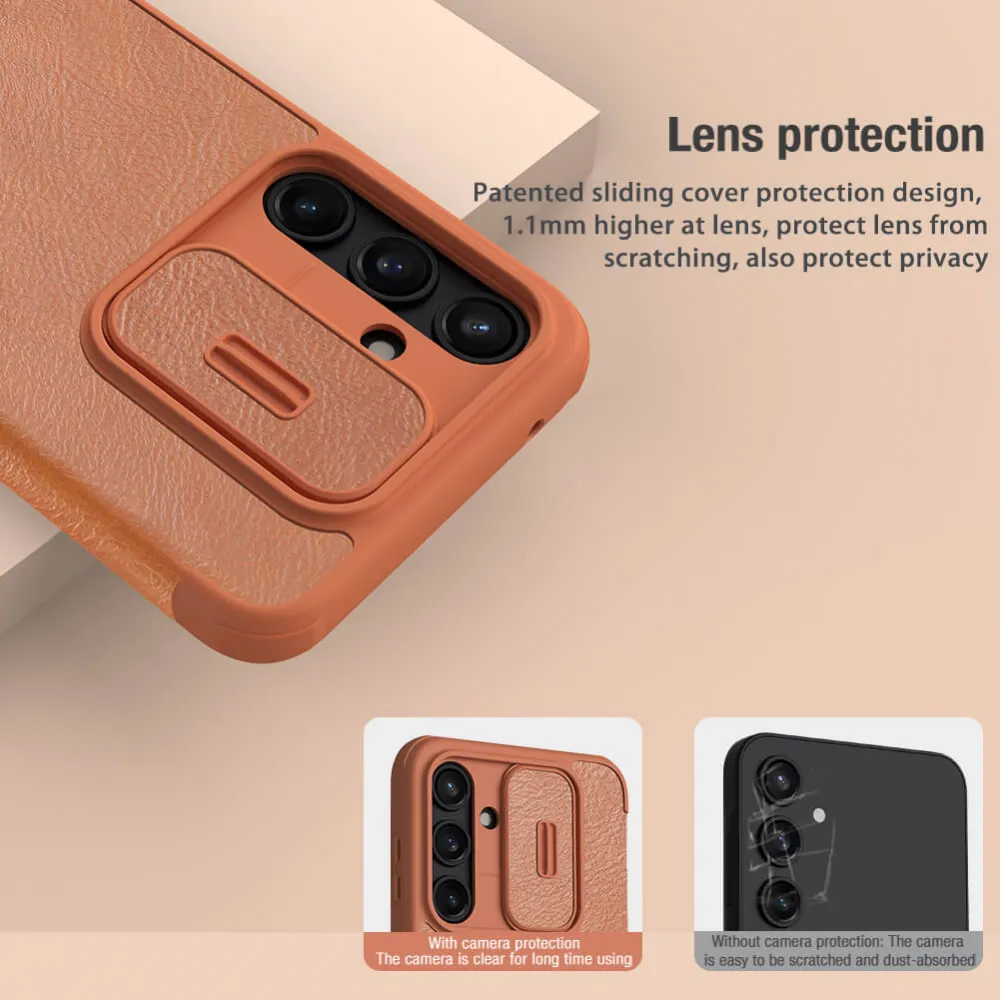 Maska Nillkin Qin Pro za Samsung A556B Galaxy A55 5G crna