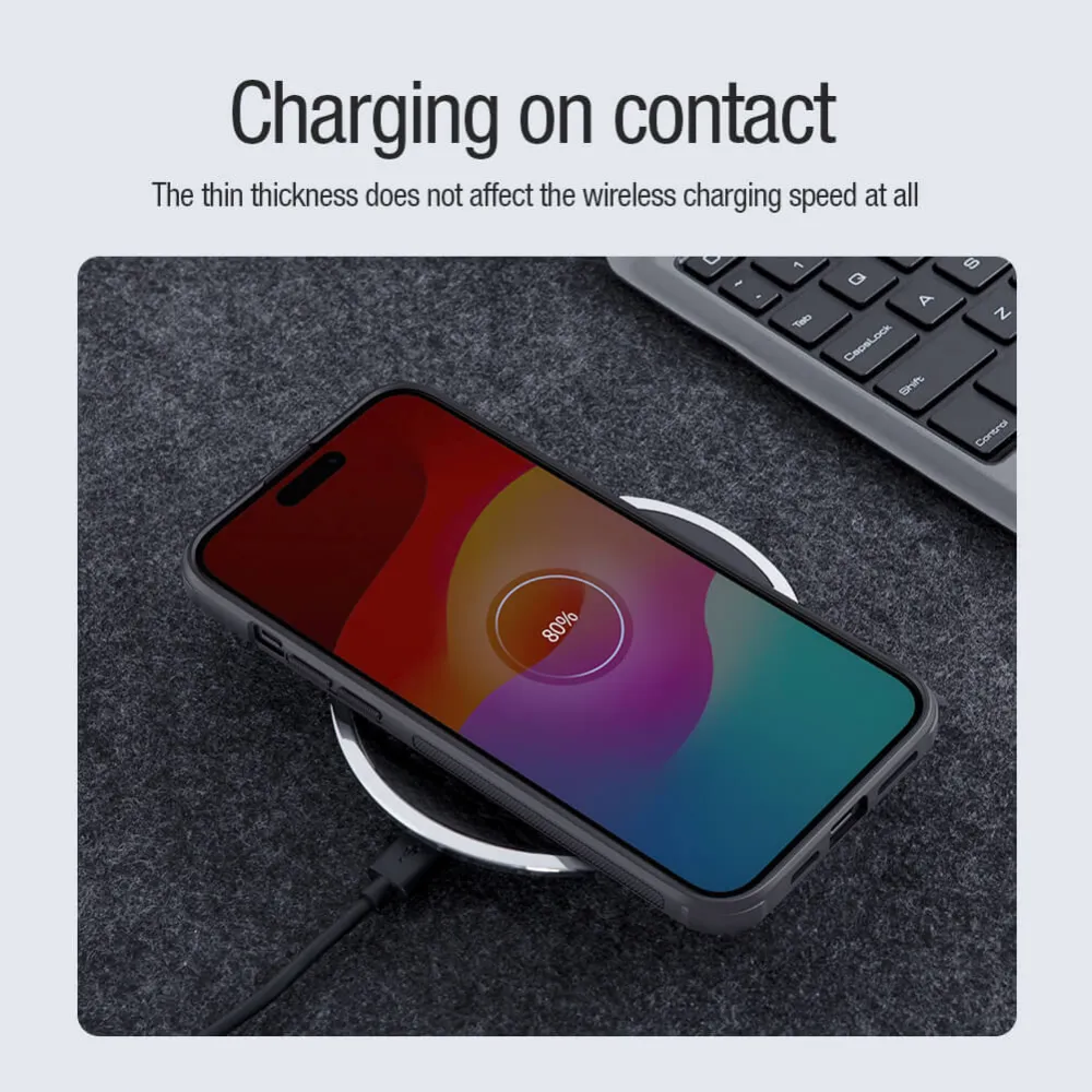 Maska Nillkin Scrub Pro Magnetic za iPhone 15 6.1 crna
