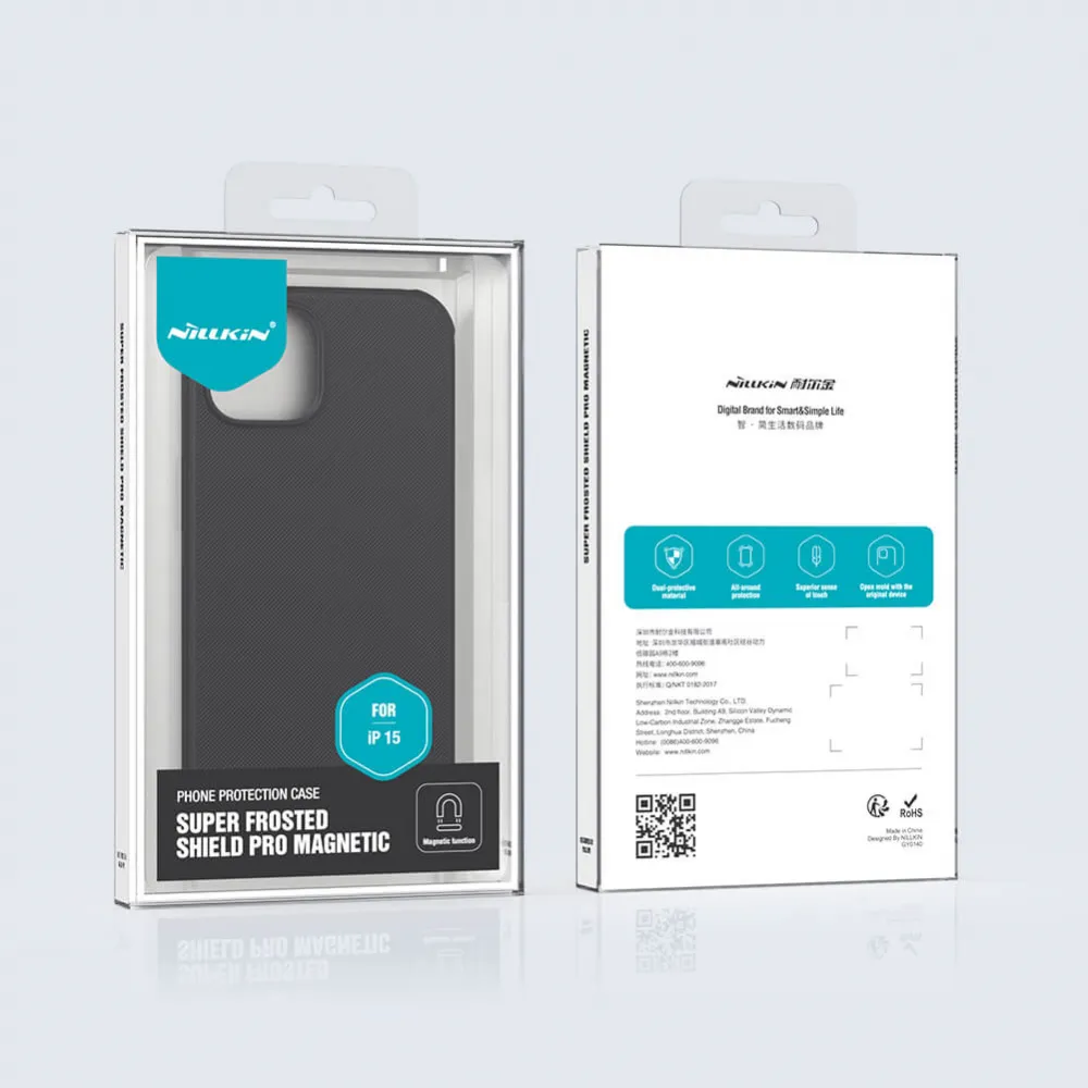 Maska Nillkin Scrub Pro Magnetic za iPhone 15 6.1 crna