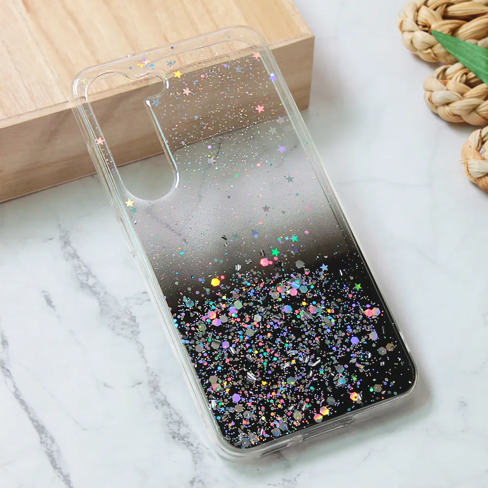 Maska Silikonska Glitter za Samsung S911B Galaxy S23 crna
