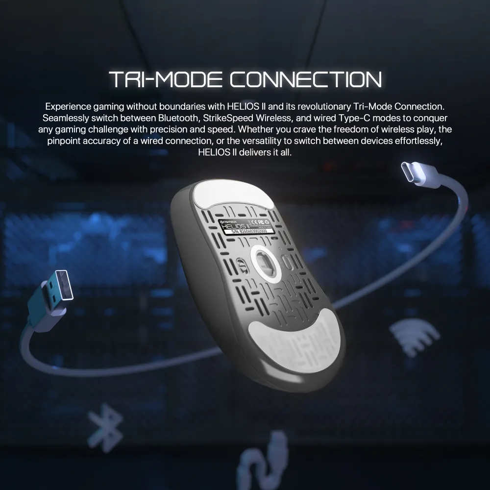 Mis Wireless Gaming Fantech XD3 (V3) 1K Helios II crni