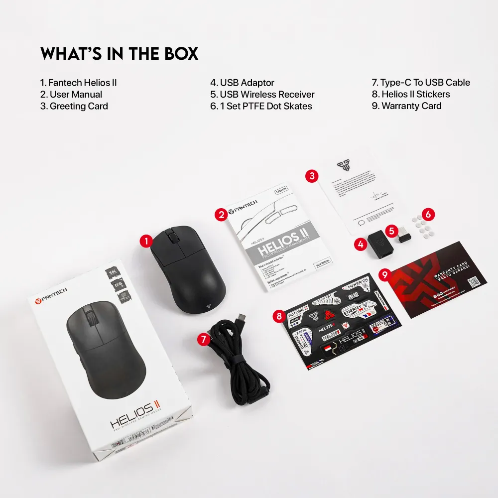 Mis Wireless Gaming Fantech XD3 (V3) 1K Helios II crni