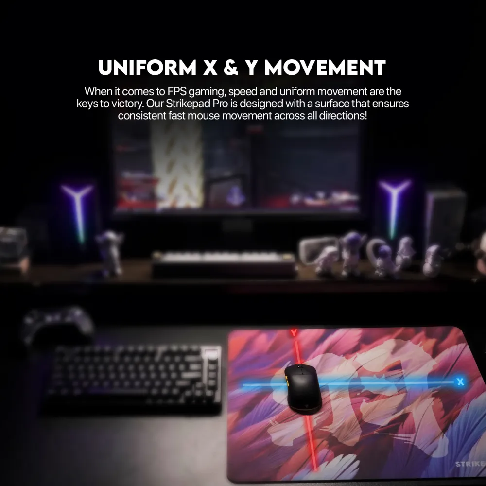 Podloga za mis Fantech MST491P Holographic Strikepad PRO crvena