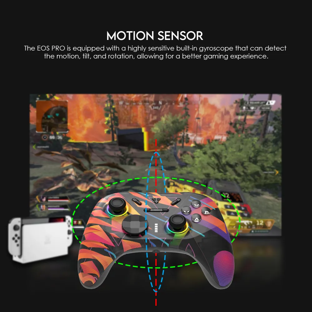 Joypad wireless Fantech WGP15 EOS PRO multiplatform RGB rainbow