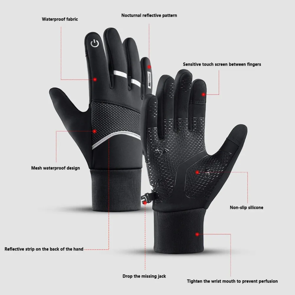 Rukavice za touch screen Vilico crne L