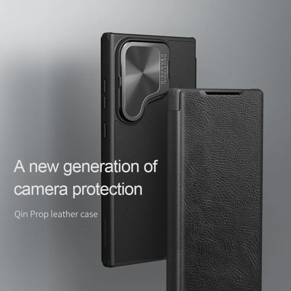 Maska Nillkin Qin Prop za Samsung S928B Galaxy S24 Ultra crna